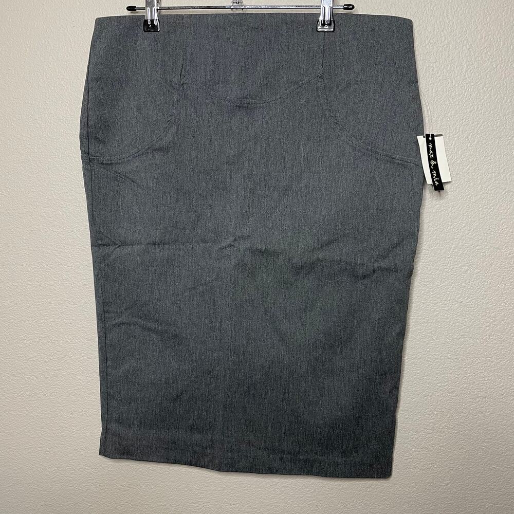 Max & Mia Gray‎ Pencil Skirt Tight Fit Women's 15